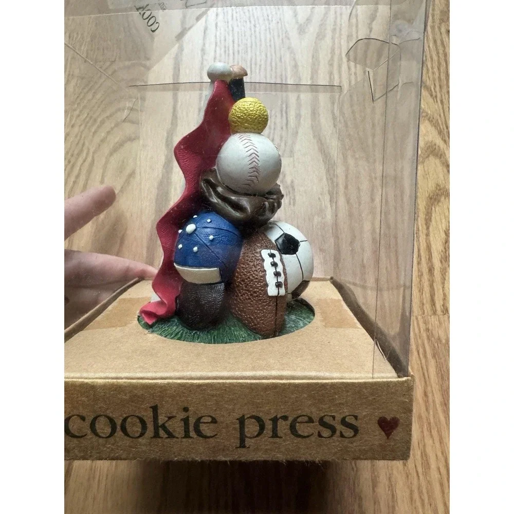 Shaker Hearth‎ Cookie Press Stoneware Sports Theme Soccer Football Baseball 1997